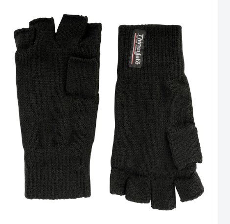 Jack Pyke Fingerless Gloves - Black