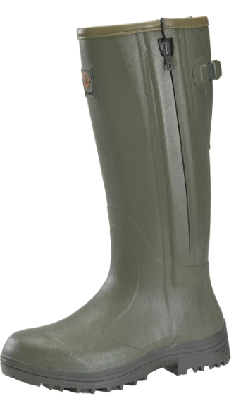 Gateway1 Pheasant Game Side-Zip Wellington Boots - Dark Olive