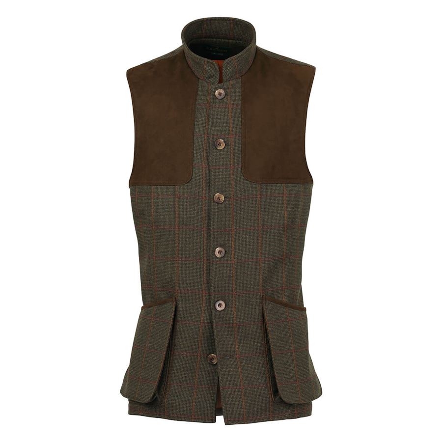 Laksen Hastings Mulland Shooting Vest - Tweed