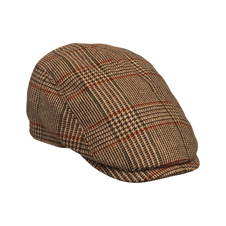 Laksen Cavendish Tweed Drivers Flat Cap