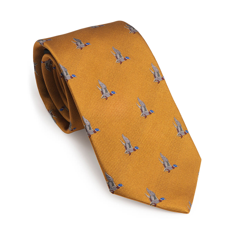Laksen Duck In Flight Tie - Mustard