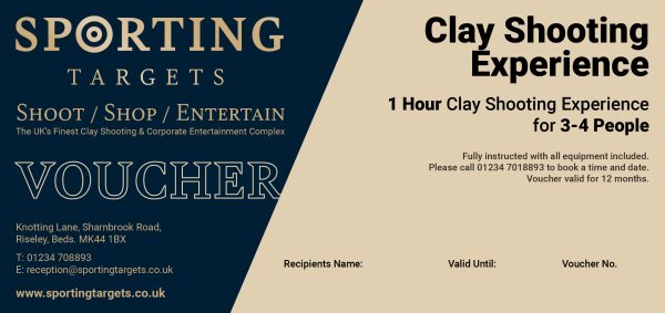 Experience – Clay Shooting 1Hr for up to 4 People