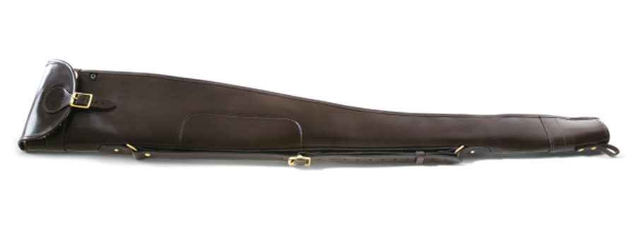 Croots Malton Bridle Leather Shotgun gun Slip - Dark Havana