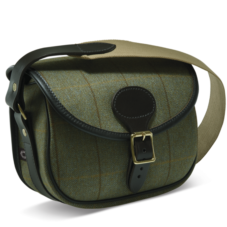 Croots Helmsley Tweed Cartridge Bag - Green