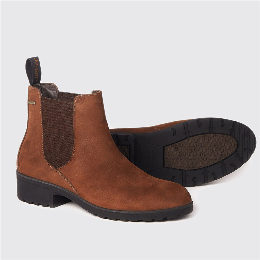 Dubarry Ladies Waterford Chelsea Boots - Walnut - Image 2