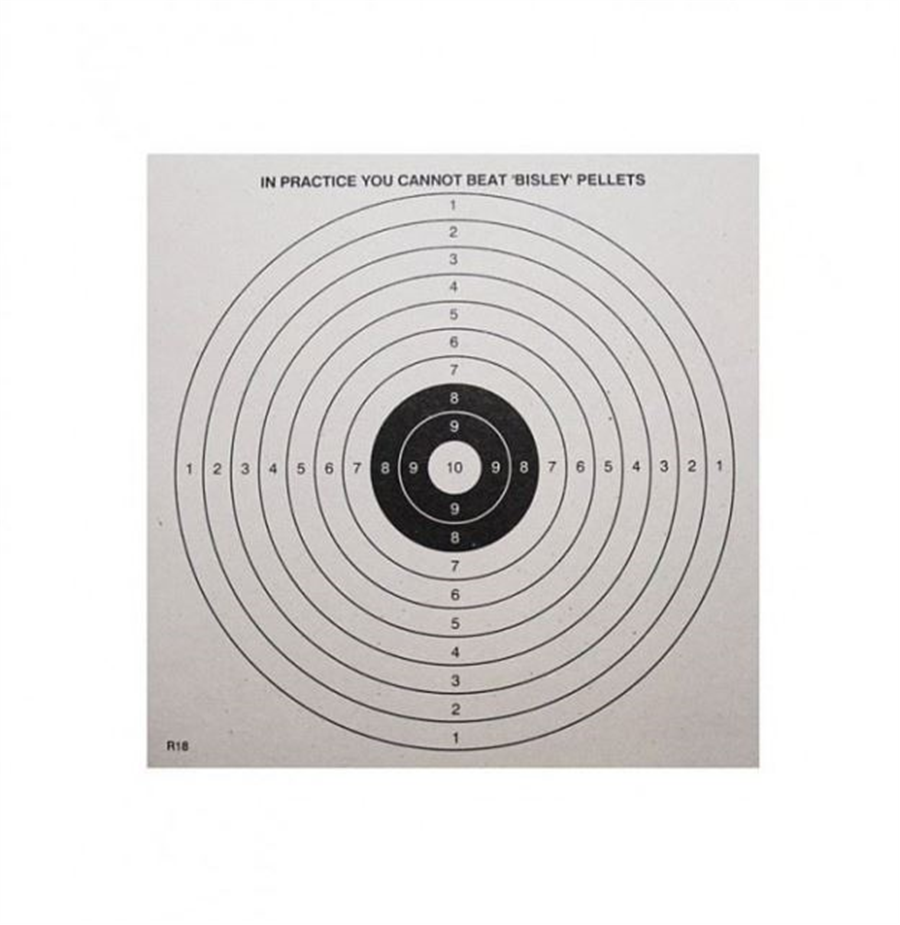 Bisley Black & White Paper Targets - 25 Pack