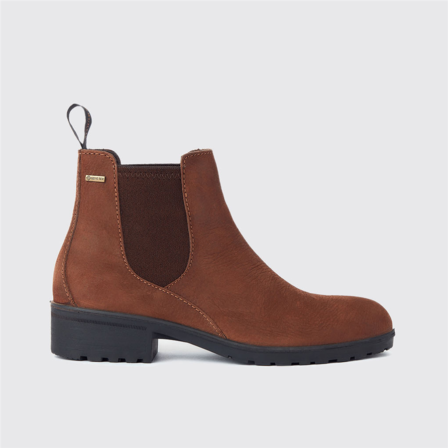 Dubarry Ladies Waterford Chelsea Boots - Walnut - Image 3