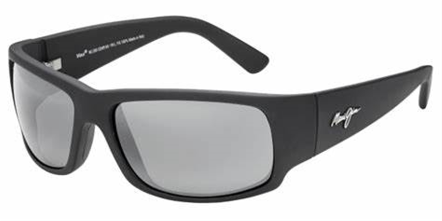 Maui Jim World Cup Matte Black rubber Frames with Neutral Grey Lens