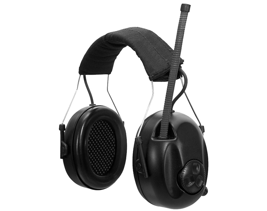 Swatcom A-Kabel FM Radio Headset - Black ear defenders - Image 3