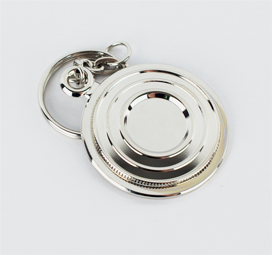 Sporting Targets Clay Keyring - Silver