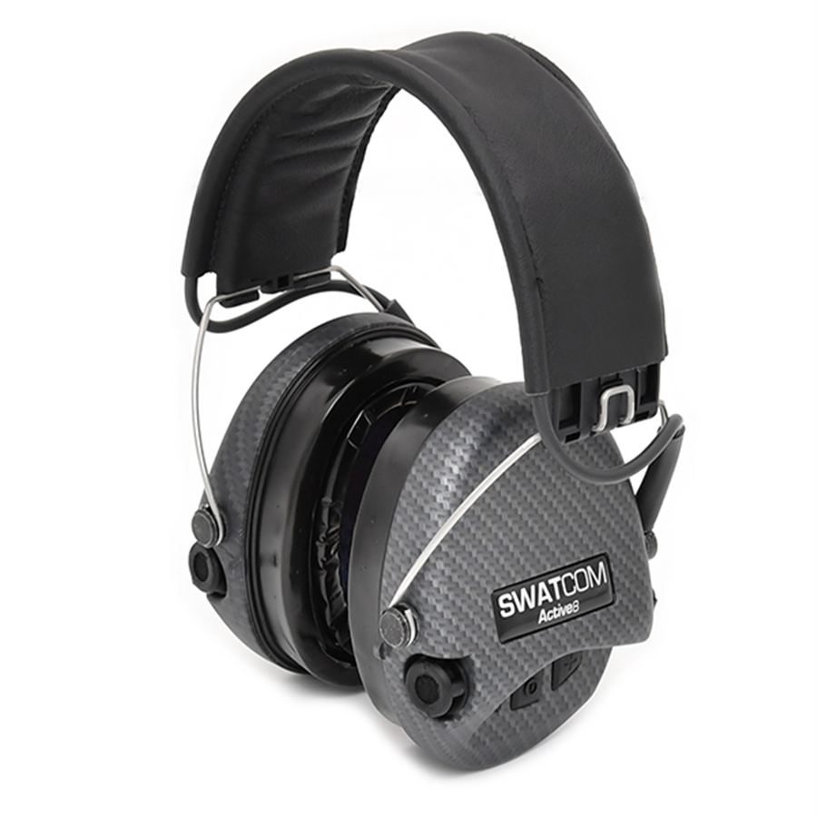 Swatcom Tactical Active8 Headset - Carbon ear defenders