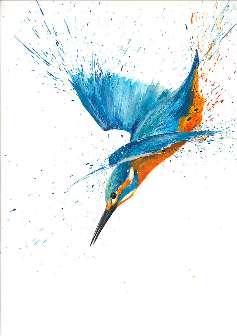 Clare Brownlow Diving Kingfisher Postcards - Pack of 10 - Image 2
