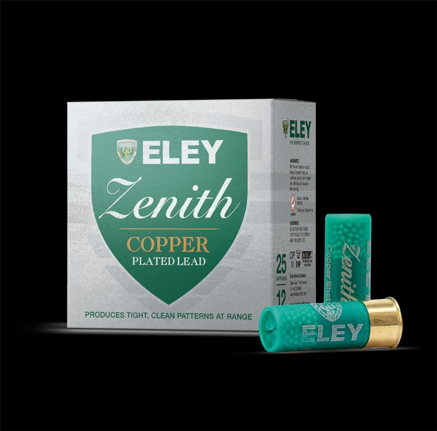 Eley 12g Zenith Copper Plated Lead 34gm - 4 Pro Eco Bio Wad