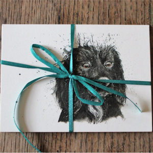 Clare Brownlow Black Cocker Spaniel Postcards - Pack of 10