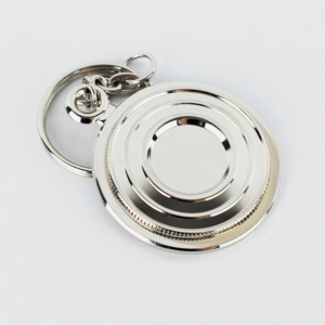 Sporting Targets Clay Keyring - Silver