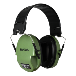 Swatcom Slim Passive Folding Ear Defenders - Green
