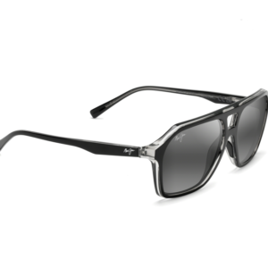 Maui Jim Wedges - Black Gloss & Crystal Interior Frame with Neutral Grey Lens