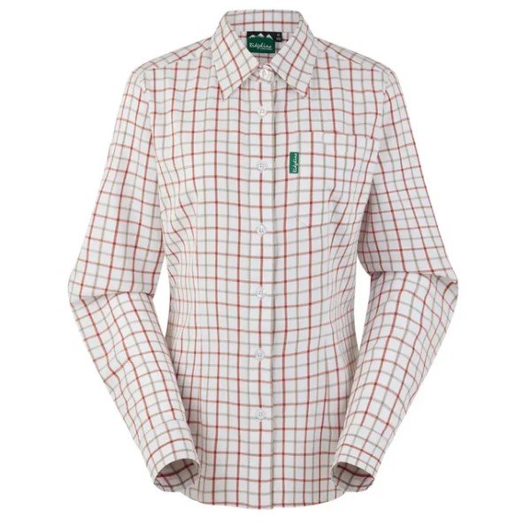 Ridgeline Womens sedgebrook shirt - russet/roasted cashew