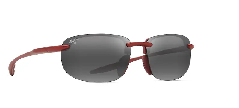 Maui Jim grey hookipa ultra AF metallic - matte red frames