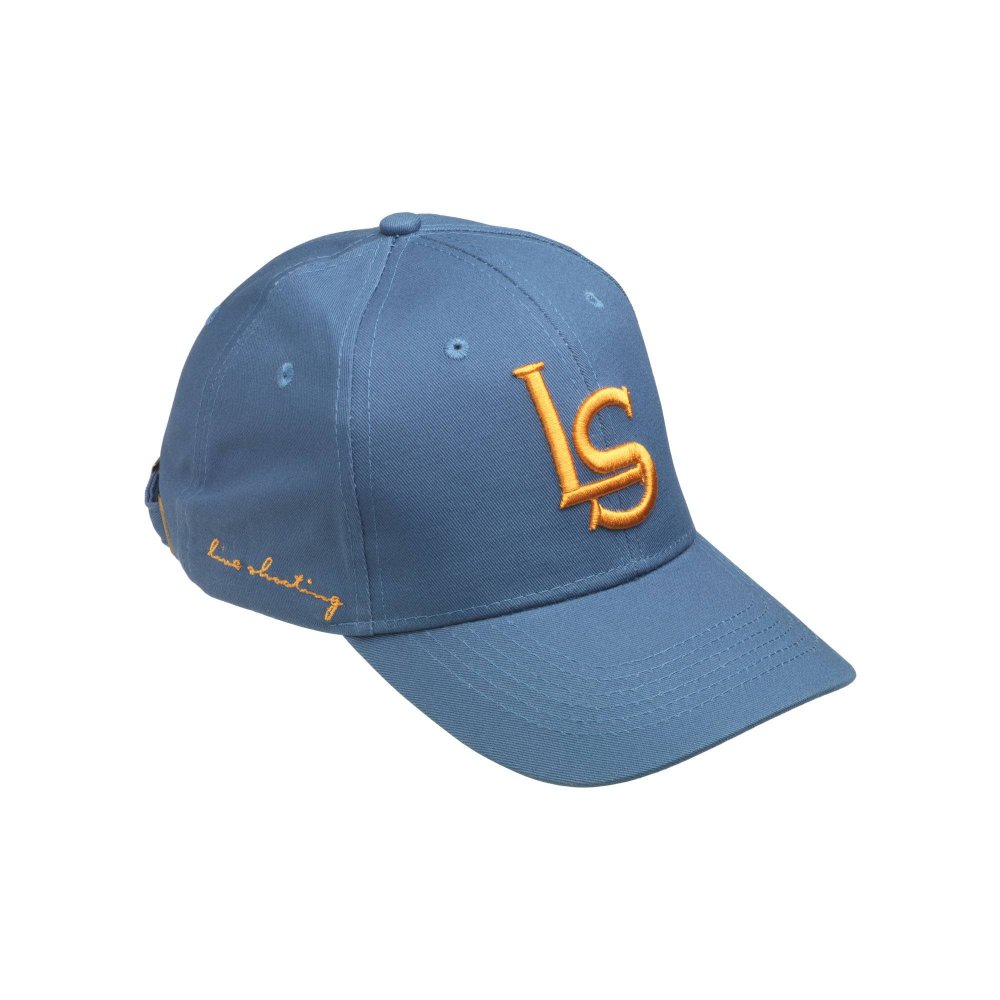 Laksen live shooting logo cap - denim