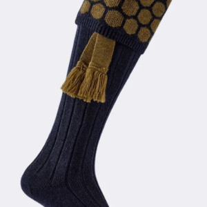 Pennine Grenadier Socks & Garter set - navy