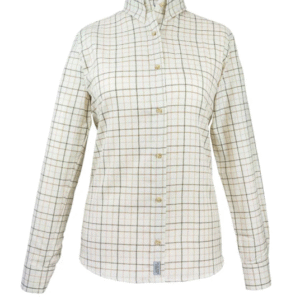 jack pyke ladies countryman shirt large check - brown