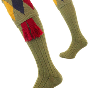 Pennine Kingsman socks & Garter set - old sage