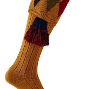 Pennine Kingsman Socks & Garter set - sunflower