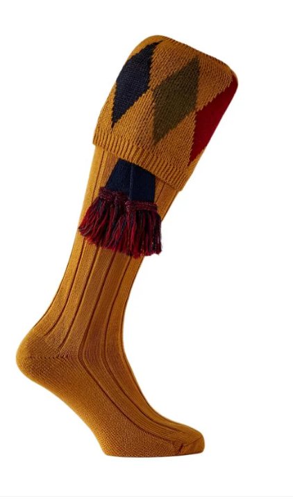 Pennine Kingsman Socks & Garter set - sunflower