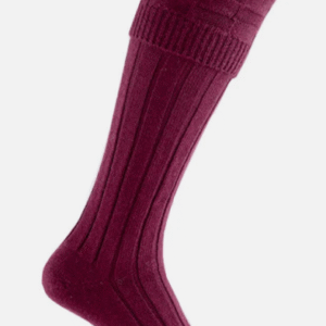 Pennine Portland socks - burgandy