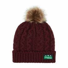 Ridgeline Ladies Nordic Fleck Bobble hat - ochre / winter berry - Image 2