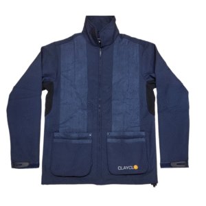 Clayclo Men's softshell jacket - navy blue / navy blue suede