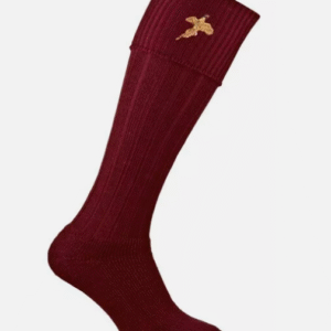 Pennine Stalker pheasant socks - burgandy