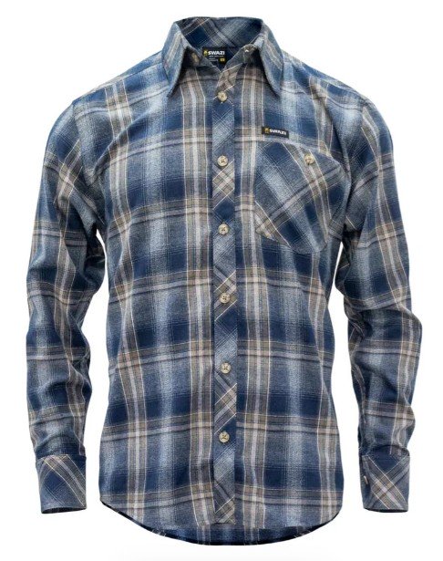 Swazi Mens grafter shirt - navy