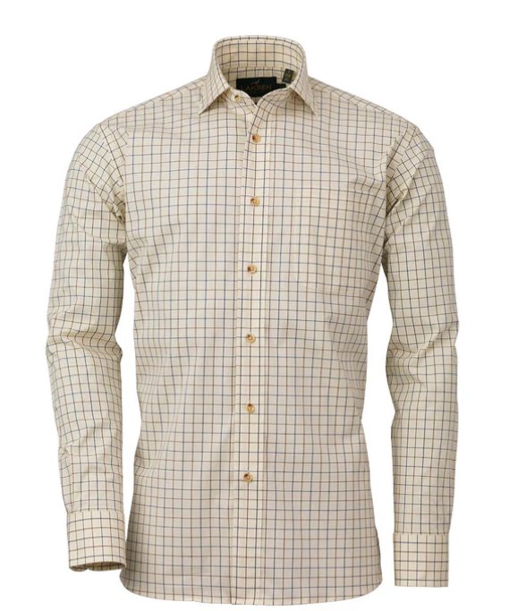 Laksen Sporting Stretch Shirt - Brownie, Cornflower
