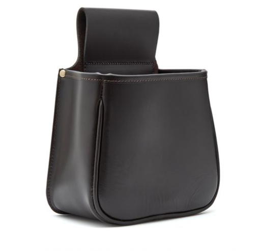 Chatham Leather Panier Pouch Dark Brown 100 Carts