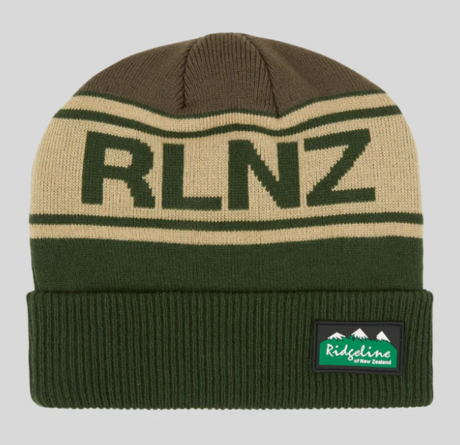Ridgeline RLNZ Beanie Hat Navy - Olive Multi
