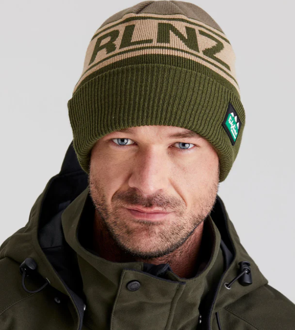Ridgeline RLNZ Beanie Hat Navy - Olive Multi - Image 3