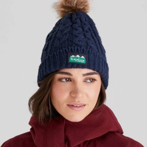 Ridgeline Ladies Nordic Fleck Bobble hat – Russet / Teak / Navy