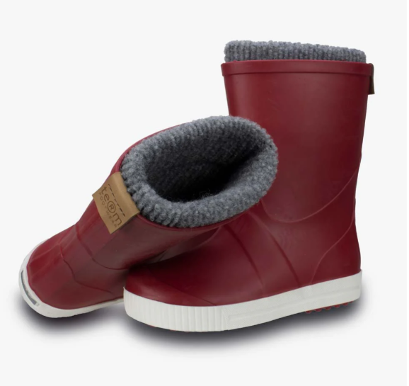 Children's Sock lined Wellington Boots - Red - Image 2