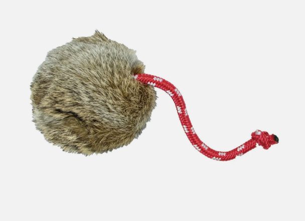 Dog & Field Rabbit Fur Long Throw Dumy Ball