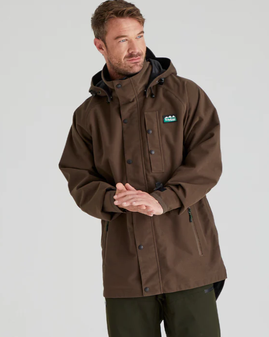 Ridgeline Mens Monsoon Classic Jacket - Bark - Image 2