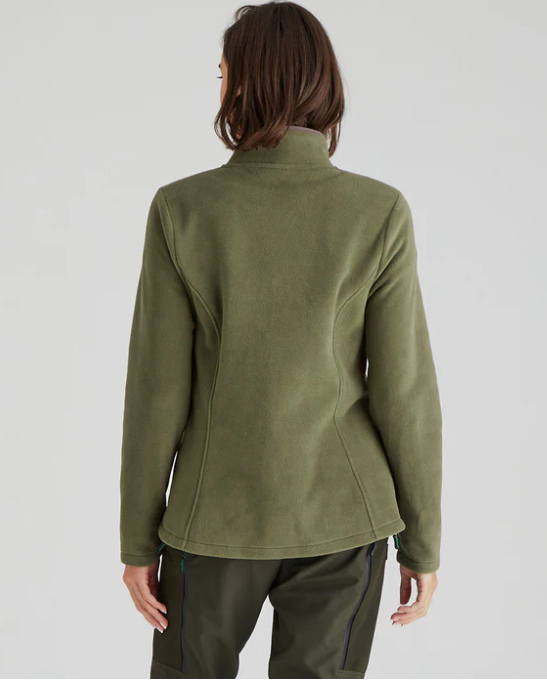 Ridgeline Womens Brenna Fleece Jacket - Ivy Green - Image 3