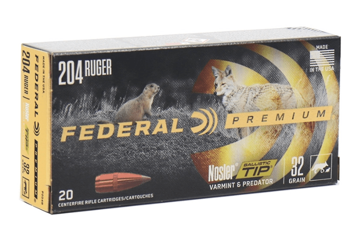 Federal Premium Vital Shok 32Grain .204Ruger (Boxes of 20)