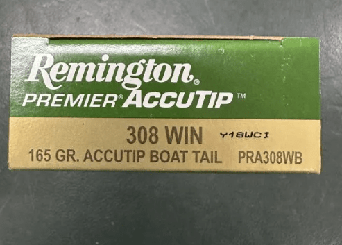 Remington 165Grain 308 WIN Accutip PRA308WB (Boxes of 20)