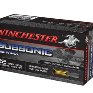 Winchester 42Grain .22LR Subsonic 42 Max Hollow Point (Boxes of 50)