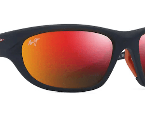 Maui Jim H Lava Haulani matte dark blue frames with orange lens