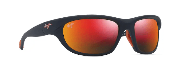 Maui Jim H Lava Haulani matte dark blue frames with orange lens