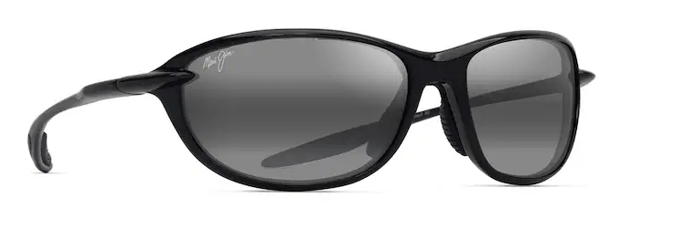 Maui Jim Grey Hookipa Ultra R shiny frames with black lens