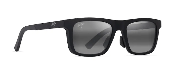 Maui Jim Grey Moaka matte black frames with shiny black lens